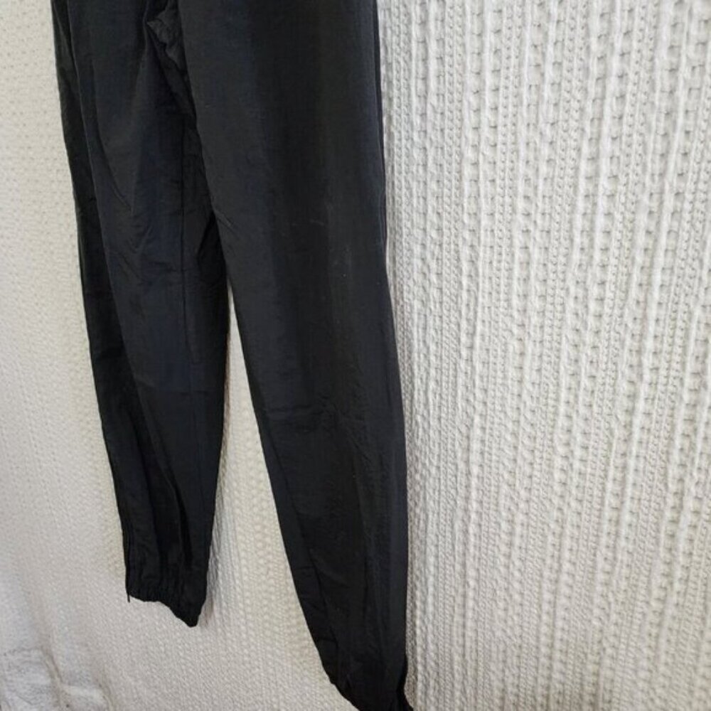 Vintage 90's NBA Pro Player Black Windbreaker Sweat Pant Jogger Pants Size Small - Picture 11 of 12